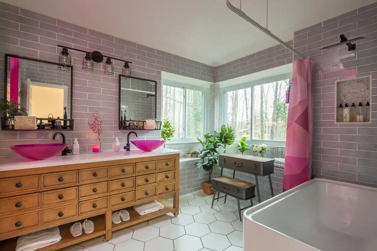 Bathroom renovation after water damage restoration in Northborough